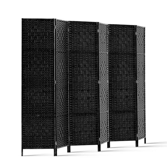 Artiss 6 Panel Room Divider - Black