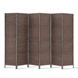 Artiss 6 Panel Room Divider - Brown