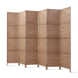 Artiss 6 Panel Room Divider Screen Privacy Rattan Timber Foldable Dividers Stand Hand Woven