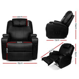 Artiss Recliner Chair Electric Massage Chairs Heated Lounge Sofa Leather