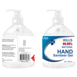 Relifeel Hand Sanitiser 1L 500mL x2 72% Alcohol Sanitizer Gel Instant Wash