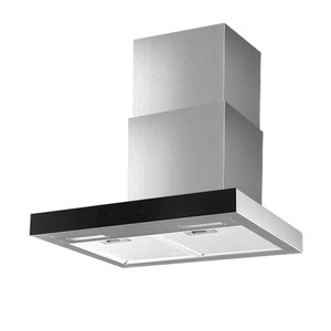 Devanti Rangehood 600mm Range Hood 60cm Stainless Steel Glass Kitchen Canopy