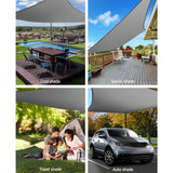 Instahut Sun Shade Sail Cloth Canopy Shadecloth Awning Outdoor Rectangle 280gsm