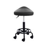 Artiss Salon Stool Black Swivel Barber SADDLE Hairdressing Bar Chairs Gas Lift