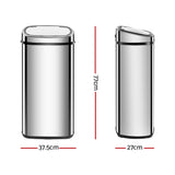 68L Stainless Steel Motion Sensor Rubbish Bin