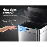 Devanti 60L Recycle Sensor Bin