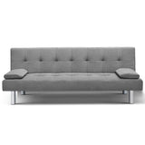 Artiss 3 Seater Fabric Sofa Bed - Grey