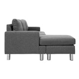 Artiss Sofa Lounge Set Couch Futon Corner Chaise Fabric 3 Seater Suite Grey