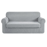 Artiss 2-piece Sofa Cover Elastic Stretch Couch Covers Protector 3 Steater Grey