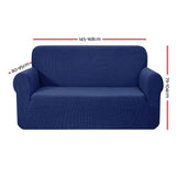 Artiss High Stretch Sofa Cover Couch Protector Slipcovers 2 Seater Navy