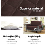 Artiss Sofa Cover Quilted Couch Covers Lounge Protector Slipcovers 1 Seater Coffee