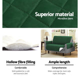 Artiss Sofa Cover Quilted Couch Covers Lounge Protector Slipcovers 1 Seater Green