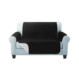 Artiss Sofa Cover Quilted Couch Covers Lounge Protector Slipcovers 2 Seater Black