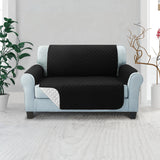 Artiss Sofa Cover Quilted Couch Covers Lounge Protector Slipcovers 2 Seater Black