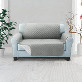 Artiss Sofa Cover Quilted Couch Covers Lounge Protector Slipcovers 2 Seater Grey