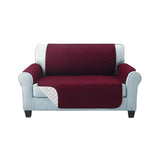 Artiss Sofa Cover Quilted Couch Covers Lounge Protector Slipcovers 2 Seater Burgundy