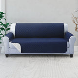 Artiss Sofa Cover Quilted Couch Covers Lounge Protector Slipcovers 3 Seater Navy