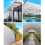 Instahut 1.83x10m 50% UV Shade Cloth Shadecloth Sail Garden Mesh Roll Outdoor White