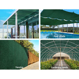 Instahut 50% Sun Shade Cloth Shadecloth Sail Roll Mesh 1.83x20m 100gsm Green