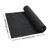 Instahut 3.66x10m 50% UV Shade Cloth Shadecloth Sail Garden Mesh Roll Outdoor Black