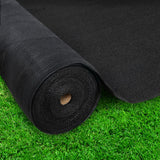 Instahut 3.66x10m 50% UV Shade Cloth Shadecloth Sail Garden Mesh Roll Outdoor Black