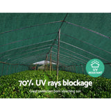 Instahut 3.66 x 10m Shade Sail Cloth - Green