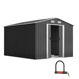 Giantz Garden Shed Outdoor Storage Sheds Tool Workshop 2.6X3.89X2.02M