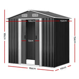 Giantz Garden Shed Outdoor Storage Sheds Tool Workshop 1.96X1.32M