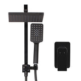 Cefito WELS 8'' Rain Shower Head Mixer Square Handheld High Pressure Wall Black