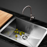 Cefito 51cm x 45cm Stainless Steel Kitchen Sink Under/Top/Flush Mount Silver