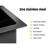 Cefito 30cm x 45cm Stainless Steel Kitchen Sink Under/Top/Flush Mount Black