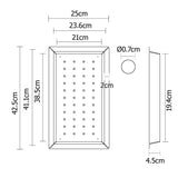 Cefito Stainless Steel Sink 425X250MM Colander Kitchen Draining Tray Strainer Silver