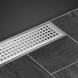 Cefito Shower Grate Square 1000mm Stainless Steel Grates Drain Floor Waste Bath