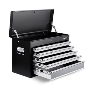 Giantz 9 Drawer Mechanic Tool Box Storage - Black & Grey