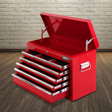 Giantz 9 Drawer Mechanic Tool Box Storage - Red