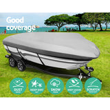 Seamanship Premium 12-15.5ft Boat Cover Trailerable Marine Grade Waterproof 600D