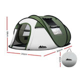 Weisshorn Instant Up Camping Tent 4-5 Person Pop up Tents Family Hiking Beach Dome