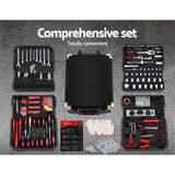 816pcs Tool Kit Trolley Case Mechanics Box Toolbox Portable DIY Set BK