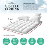 Giselle KING Mattress Topper Duck Feather Down 1000GSM Pillowtop Topper