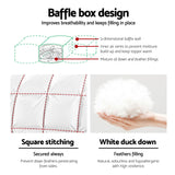 Giselle KING Mattress Topper Duck Feather Down 1000GSM Pillowtop Topper