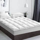 Giselle KING Mattress Topper Duck Feather Down 1000GSM Pillowtop Topper