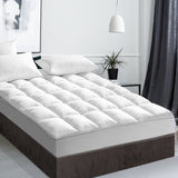 Giselle QUEEN Mattress Topper Duck Feather Down 1000GSM Pillowtop Topper