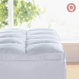 Giselle QUEEN Mattress Topper Goose Feather Down 1000GSM Pillowtop Topper