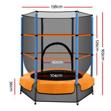 Everfit 4.5FT Trampoline Round Trampolines Kids Enclosure Outdoor Indoor Gift