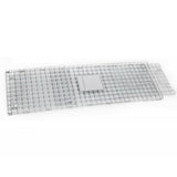 Humane Animal Trap Cage 108 x 40 x 45cm  - Silver