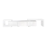 Artiss High Gloss Adjustable TV Stand Entertainment Unit - White