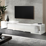 Artiss High Gloss Adjustable TV Stand Entertainment Unit - White