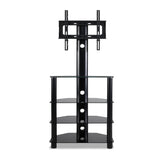 Artiss TV Mount Stand Swivel Bracket 4 Tier Floor Shelf 32 to 50 inch Universal