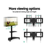 Artiss Floor TV Stand Brakcket Mount Swivel Height Adjustable 32 to 70 Inch Black