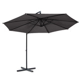 Instahut 3M Outdoor Furniture Garden Umbrella Charcoal